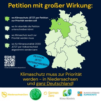 Klimaschutz muss zur Priorität werden – in Niedersachsen und ganz Deutschland