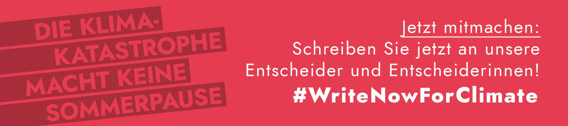 write now for climate