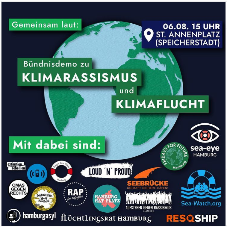 F4F HH Demo Klimarassismus &amp; Klimaflucht 2021_08__06