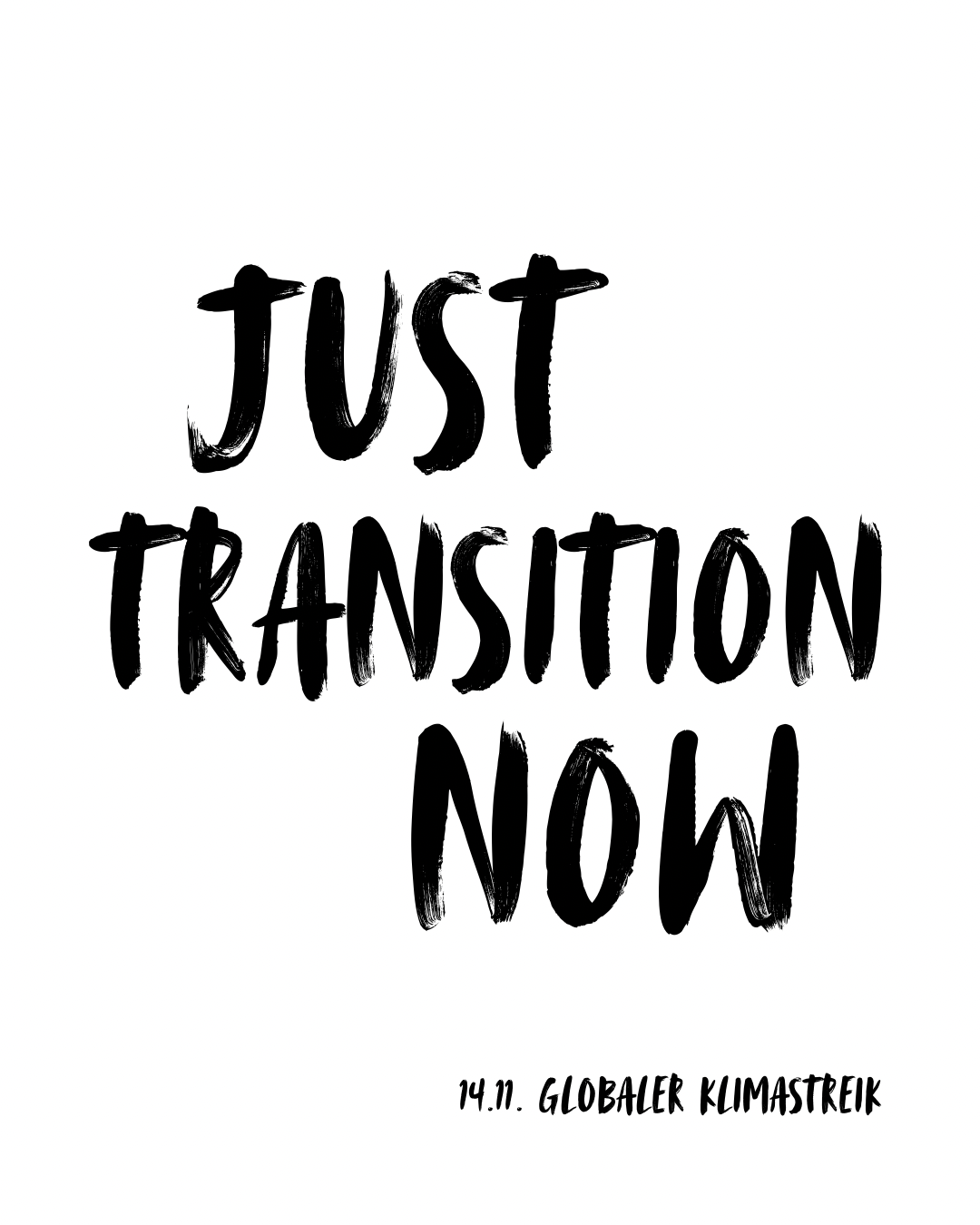 just transition now