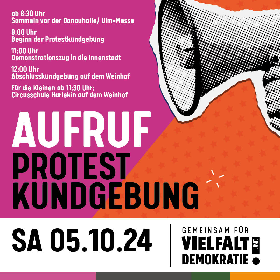 Protest gegen die AfD in Ulm