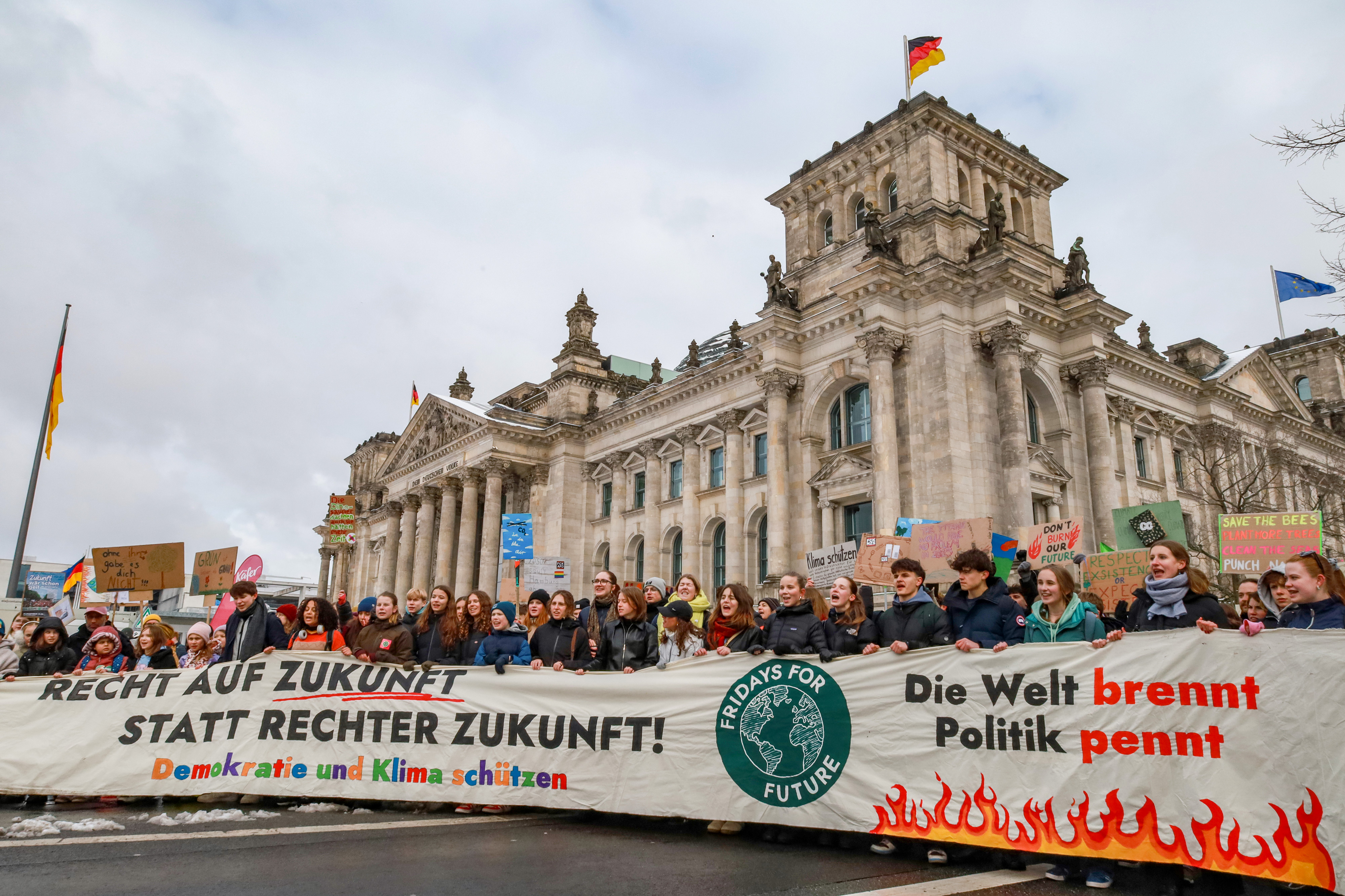 Klimastreik am 14.02.2025 in Berlin