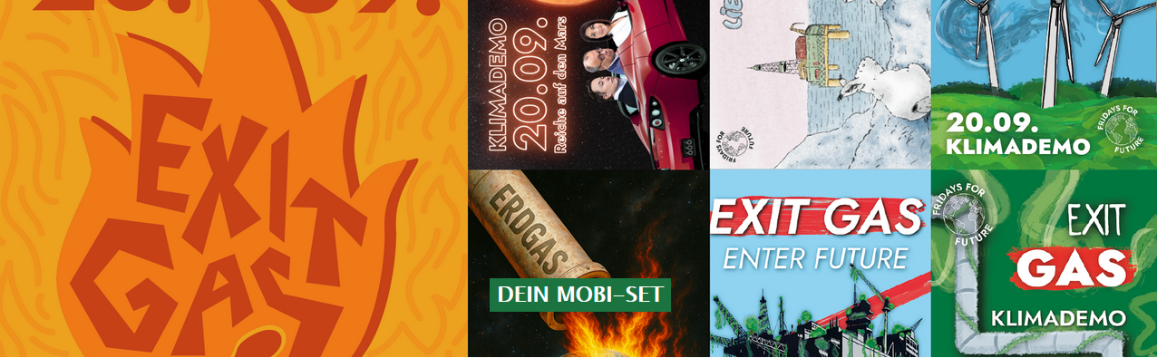 Mobimaterial Klimastreik am 20.09.2025