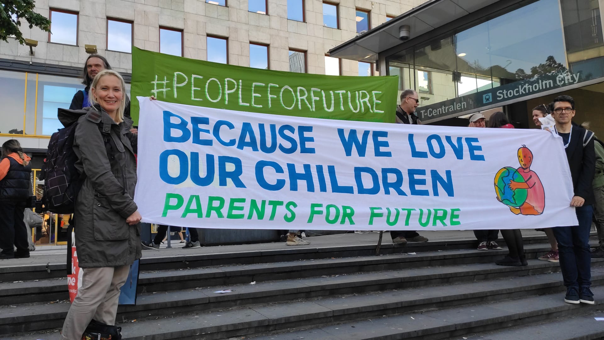 Schwedische Parents bei der Civil Society Manifestation, 1. Juni 2022