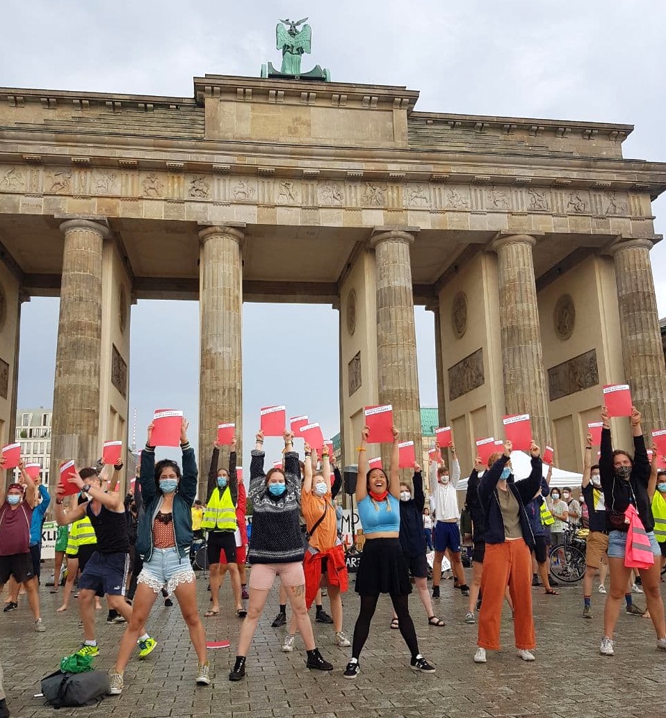 Flashmob am Brandenburger Tor