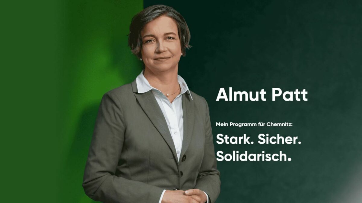 Illustration: Wahlplakat "Mein Programm für Chemnitz" von Almut Patt