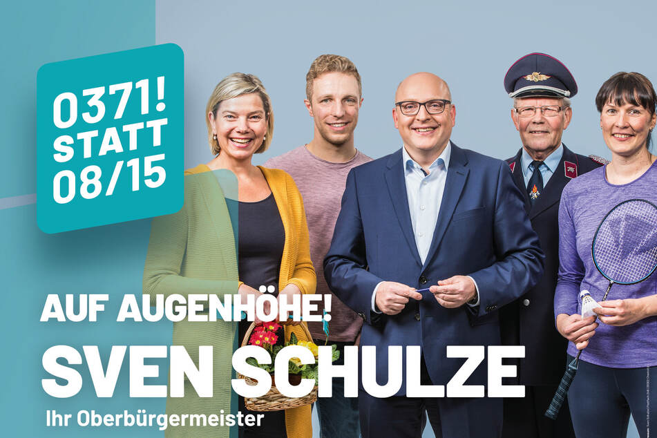 Wahlplakat "Ihr Oberbürgermeister" von Sven Schulze