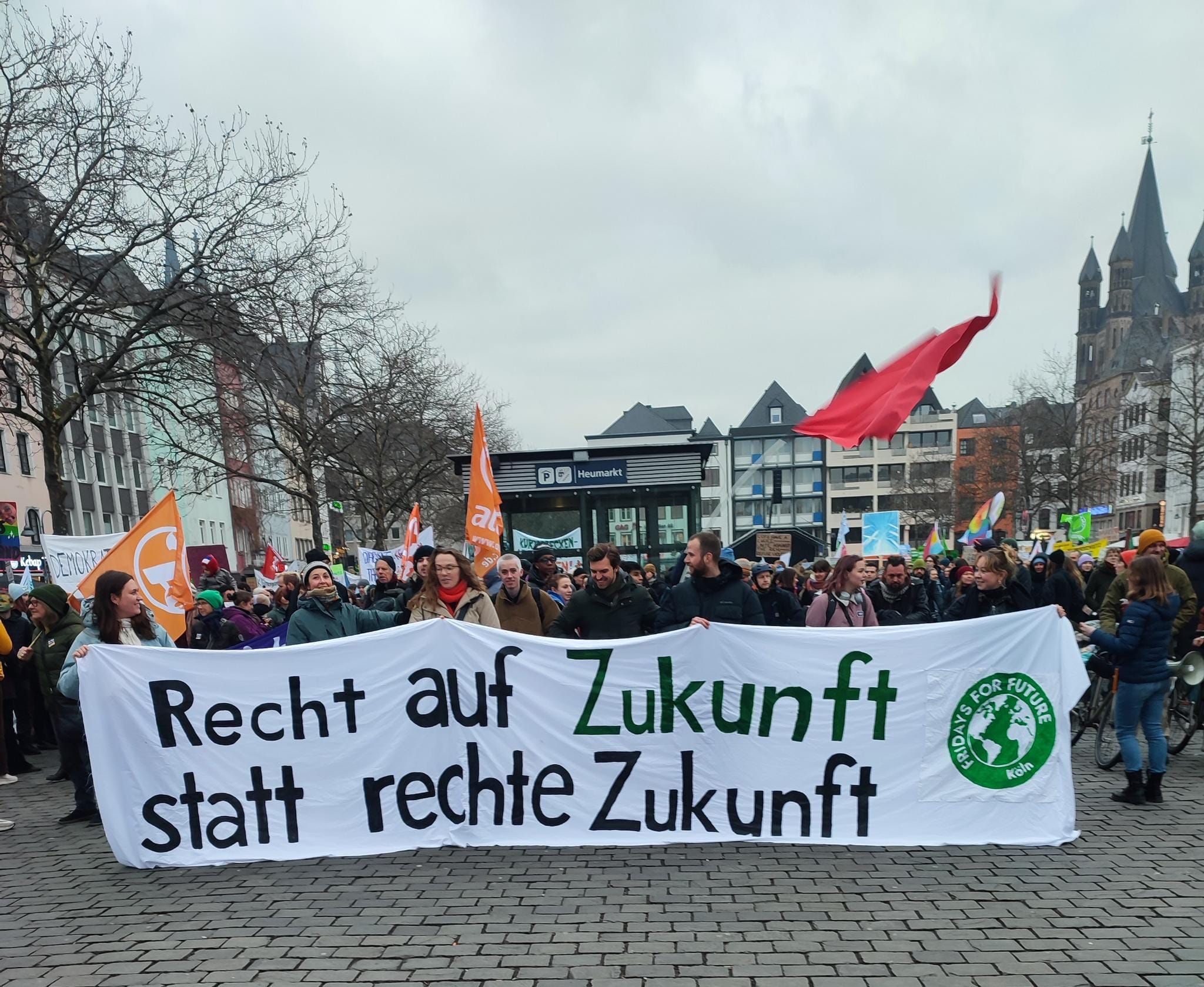 Klimastreik am 14.02.2025 in Köln