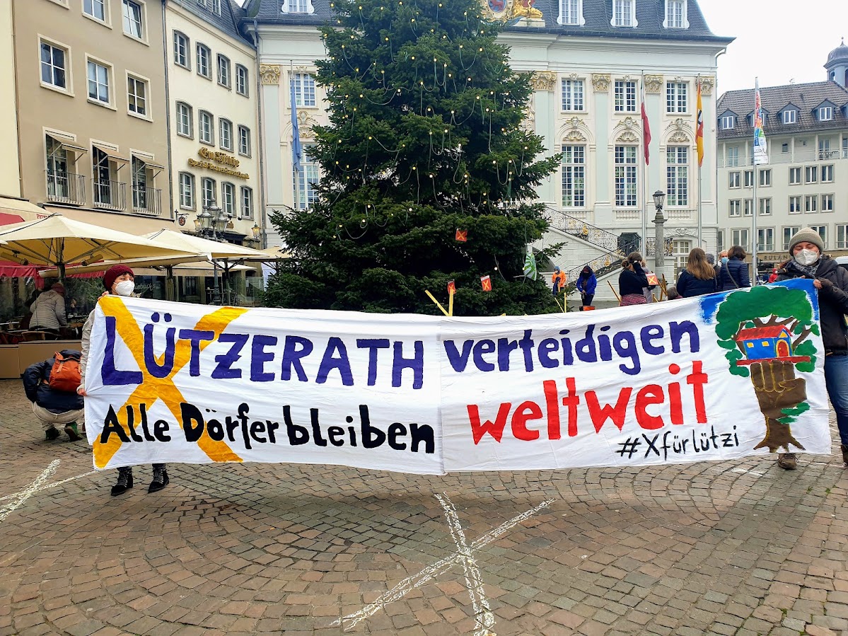 Lützerath verteidigen Banner