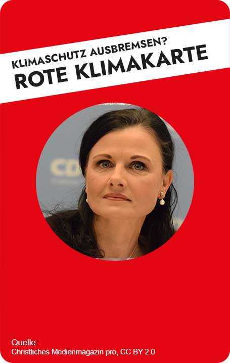 Rote Klimakarte Portrait Connemann