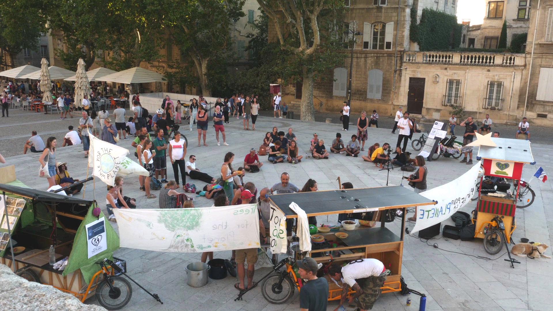 Walk for the Planet - Umweltaktion in Avignon (Frankreich)