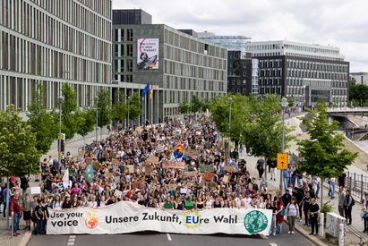 Bild einer Demo zur EU-Wahl