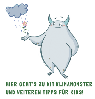 Hier geht's zu kid Klimamonster und weitern Tipps für kids!